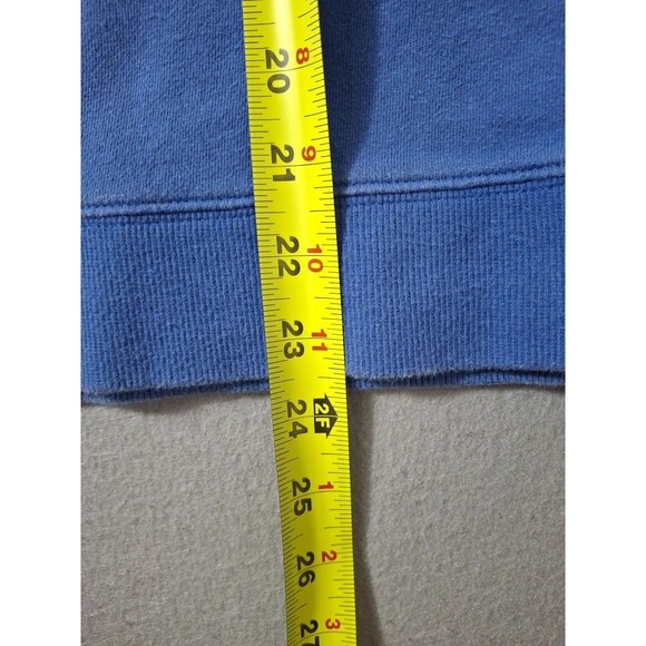 Vineyard Vines Sweatshirt Women M Blue Striped Shep Shirt 1/4 Zip Pullover - Picture 6 of 7